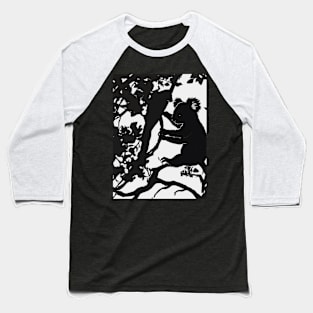 Koalas Shadow Silhouette Anime Style Collection No. 50 Baseball T-Shirt